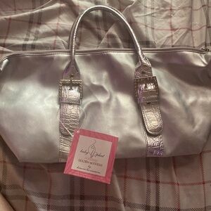 Silver baby phat purse